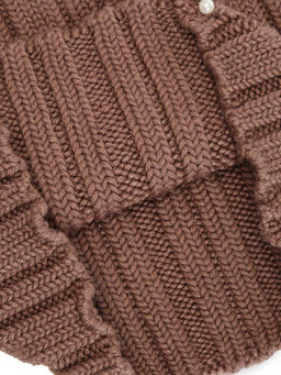 Шапка жен. шерсть+акр LB-N88046 cacao - Labbra фото 8