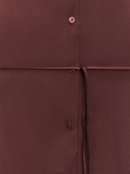 Блузка из вискозы с тонким поясом / Zarina