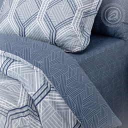 Постельное белье Инсайт (сатин Россия) 1,5 сп./Пододеяльник (молния): 1 шт. - 215*145; Простыня: 1 шт. - 215*150; Наволочка (клапан, ушки): 2 шт. - 70*70 Россия - Артпостель фото 4