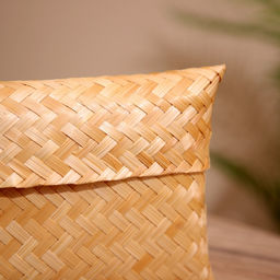 Шкатулка плетёная, 30×18×5 см, бамбук