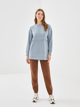 Bisiklet Yaka Kad?n Sweatshirt Tunik