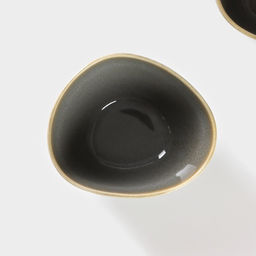 Набор салатников фарфоровых Magistro Fog, 2 предмета: 340 мл, серый  фото 3