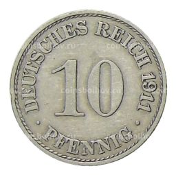 10 пфеннигов 1911 года A Германия
