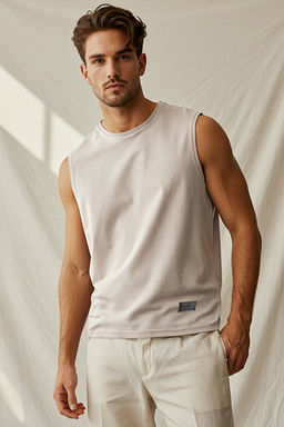 Ta_ Oversize/Geni_ Kesim Eskitme/Soluk Efekt Etiket Detayl_ T-Shirt/Atlet TMNSS25AL00001