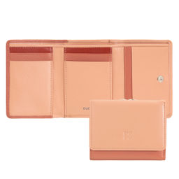 Итальянский женский кожаный кошелек DuDu серии Corsica | пудровый