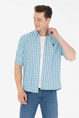 U. S. Polo Assn Erkek Kareli Turkuaz G_mlek Sepette S_rpriz _ndirim - U.s. polo assn фото 10