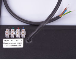 ULO-K16B 2x22W/4000K/L100 5W/RGB IP44 BLACK Светильник линейный светодиодный подвесной с фоновой подсветкой. Белый свет (4000К). Алюминий. Цвет черный. TM Uniel