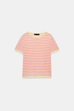 TOP PUNTO RAYAS / Rosa