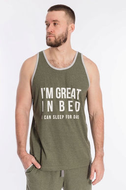 Костюм (майка+шорты) М122033Пб Хаки - Елена фото 5