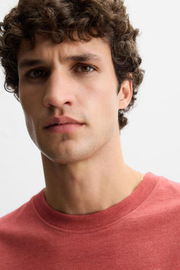WASHED T-SHIRT WITH SLITS - Zara фото 6