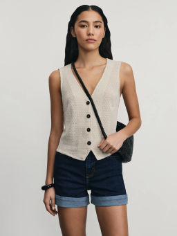 Джинсовые шорты mom fit / Zarina
