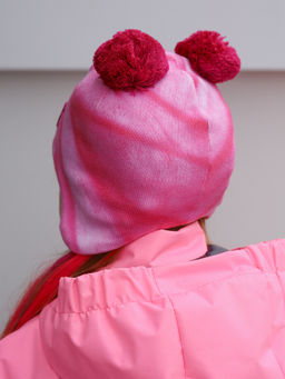 Шапка на завязках, розовая - Inzibe фото 2