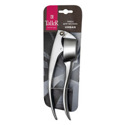 Чесночница из цинкового сплава 16,8х3х4,8см, никелированная матовая поверхность, на картоне, TalleR (Китай) - Домашняя мода фото 3