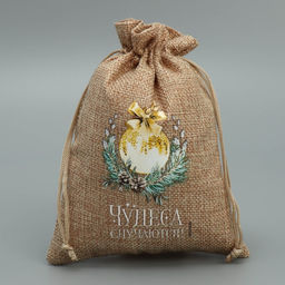 Цена за 5 шт. Мешок с термонаклейкой Чудеса, 13 х18 см +/- 1.5 см - Дарите счастье фото 2