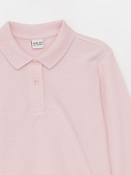 Polo Yaka Basic Uzun Kollu K?z ?ocuk Ti??rt - Waikiki фото 2