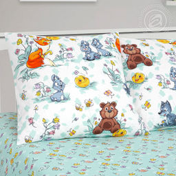 Постельное белье Колобок (поплин детский) 1,5 сп./Пододеяльник: 1 шт. - 215*145; Простыня: 1 шт. - 214*150; Наволочка: 2 шт. - 70*70; Поплин детский - Артпостель фото 2