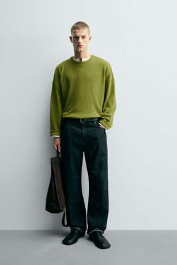 COTTON/LINEN SWEATSHIRT
