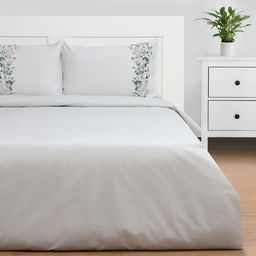 Постельное бельё Этель евро Flower strip(вид 2) 200 х217 см, 220х240 см, 50х70 см -2 шт, поплин