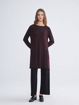 Bisiklet Yaka Desenli Kad?n Tunik