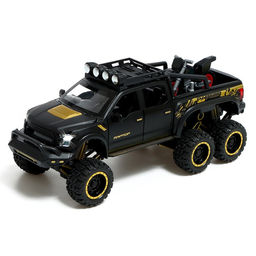 Джип металлический, 1:24, инерционный, открываются двери, капот, багажник, цвет чёрный - Автоград фото 3