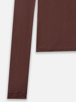 Лонгслив женский коричневый - Mark formelle фото 6