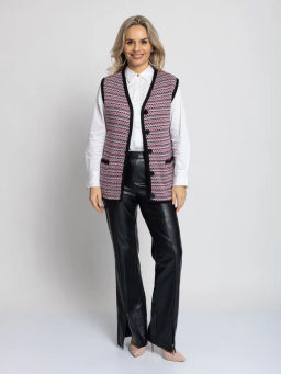 Жилет В 2367/бордовый