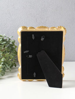 Фоторамка полистоун 10х15 см "Кружево" белая с золотом 17,5х2х22 см