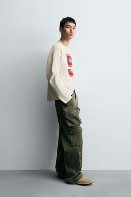 PRINTED CHECK T-SHIRT - Zara фото 4