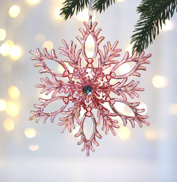 Цена за 2шт. Подвеска "Волшебные переливы" 13,5*13,5 см, Розовый