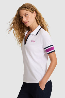 KadДn Beyaz Polo Yaka TiЕГrt - U.s. polo assn фото 3