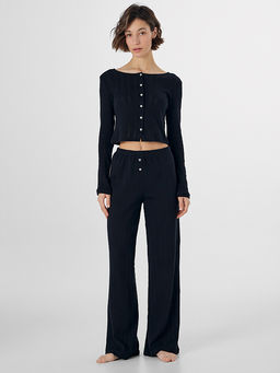 Жакет домашний женский укороченный черный - Mark formelle фото 5