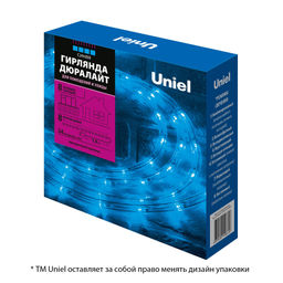 ULD-D50 8M/С08 IP44 BLUE Гирлянда светодиодная Дюралайт, 8м. С контроллером. Синий свет. Провод прозрачный. ТМ Uniel - Volpe фото 6