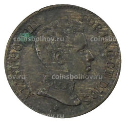 Монета 1 сентимо 1906 года Испания