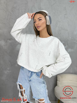 Кофта женская с рваным эффектом