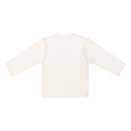 Распашонка ясельная молочная с принтом  "Я люблю маму "