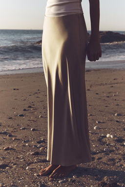 SATIN MIDI SKIRT - Zara фото 8
