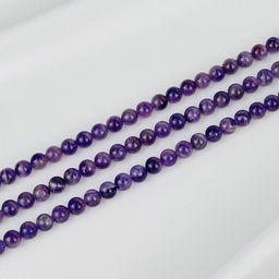 Бусины для украшений из Аметиста (46 бусин) 38 см