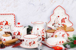 Блюдо-шубница глубокое 600 мл 21,2*20,5*4,5 см Весёлые гномики. - Elan gallery фото 22