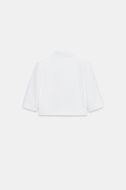 BLAZER CROPPED MANGA CORTA ZW COLLECTION / Crudo - Zara фото 6