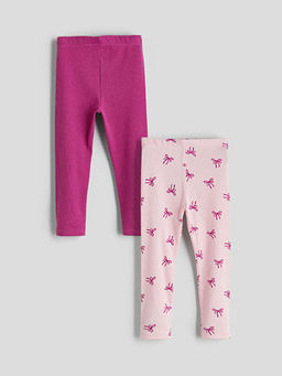 Bask?l? K?z ?ocuk Tayt 2li