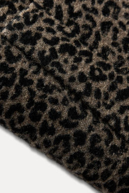 ANIMAL PRINT WOOL BLEND COAT ZW COLLECTION - Zara фото 7
