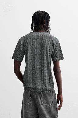 SPRAY PRINT KNIT T-SHIRT - Zara фото 3