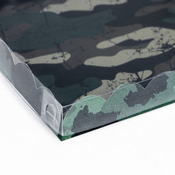 Цена за 5 шт. Коробка для печенья, Камуфляж 21?21?3 см