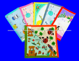 Цена за 10 пар. Носовые платки детские плотный поплин