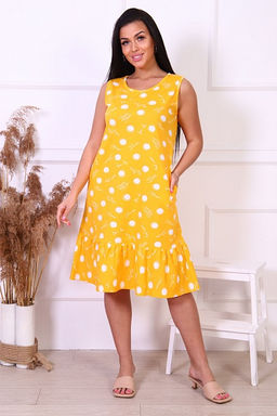 Сарафан с карманами, желтый (833-4) - Плиона фото 2