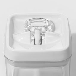 Банка для хранения с вакуумной крышкой Доляна, 900 мл, 9.5×15 см, пластик, прозрачная