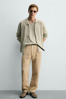 SANDALIA CANGREJERA PIEL / Beige - Zara фото 2