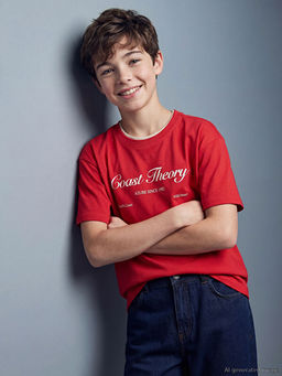 Bask?l? Erkek ?ocuk Ti??rt