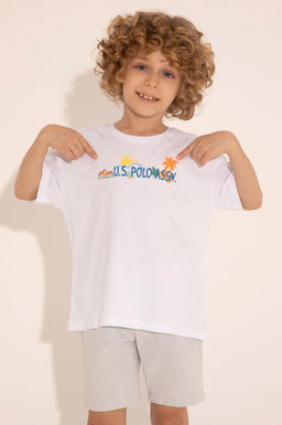 U. S. Polo Assn / Белая футболка с круглым вырезом для мальчика - U.s. polo assn фото 10