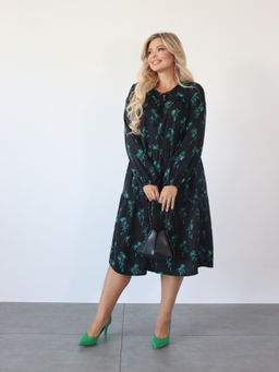 Платье 0060-23 чёрный каменный - Dora фото 6